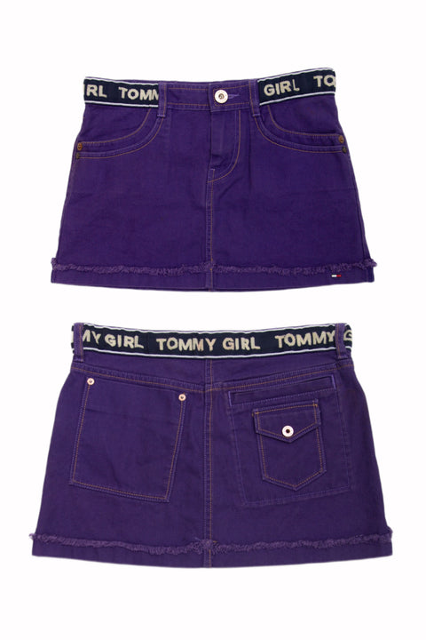 #61 Tommy Girl Mini Skirt | Rainbow | Size 8