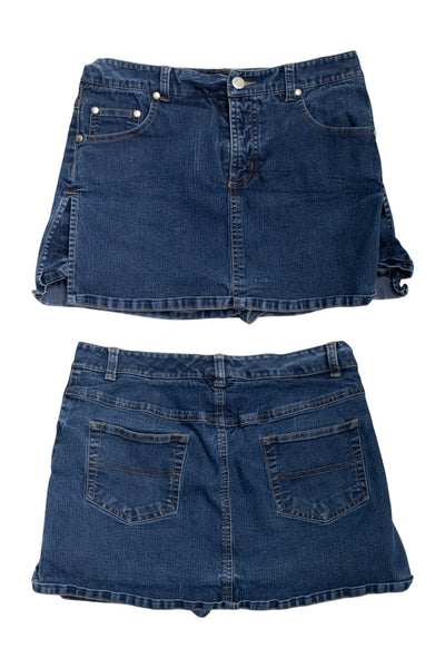 #134 Xhilaration Denim Mini Skirt Blue | c. 178 | Size 6