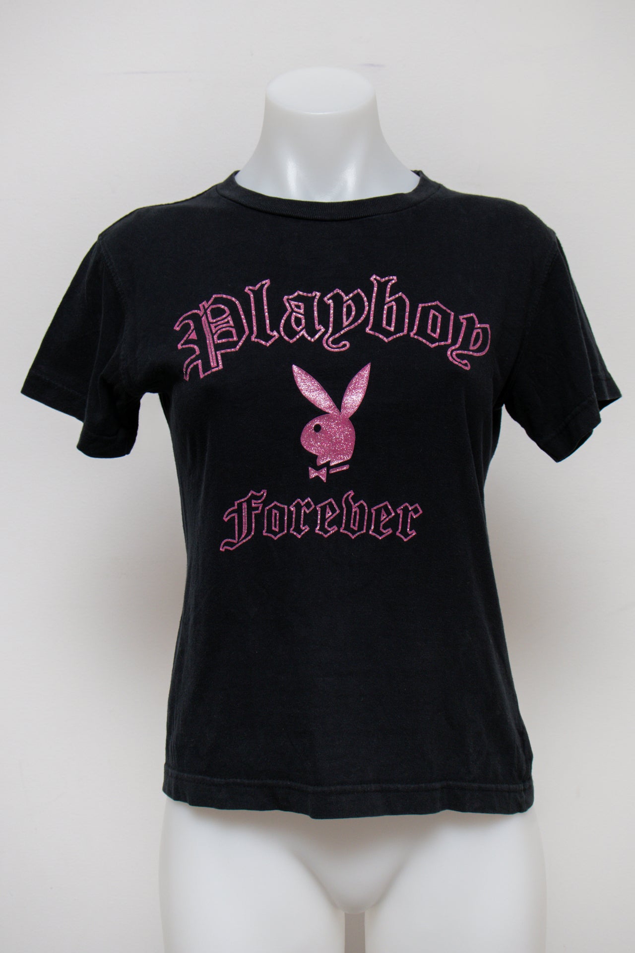 #24 Playboy T-shirt Black | c. 184 | Size 8/10