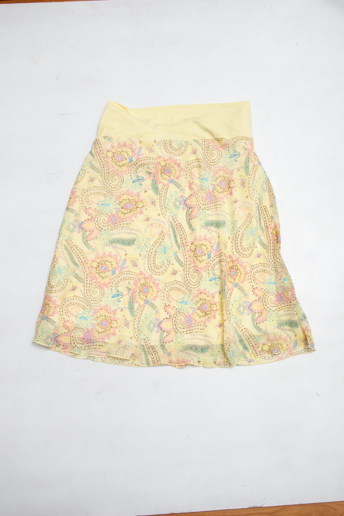 #160 Tempted Hearts Skirt Yellow | c. 207 | Size 8