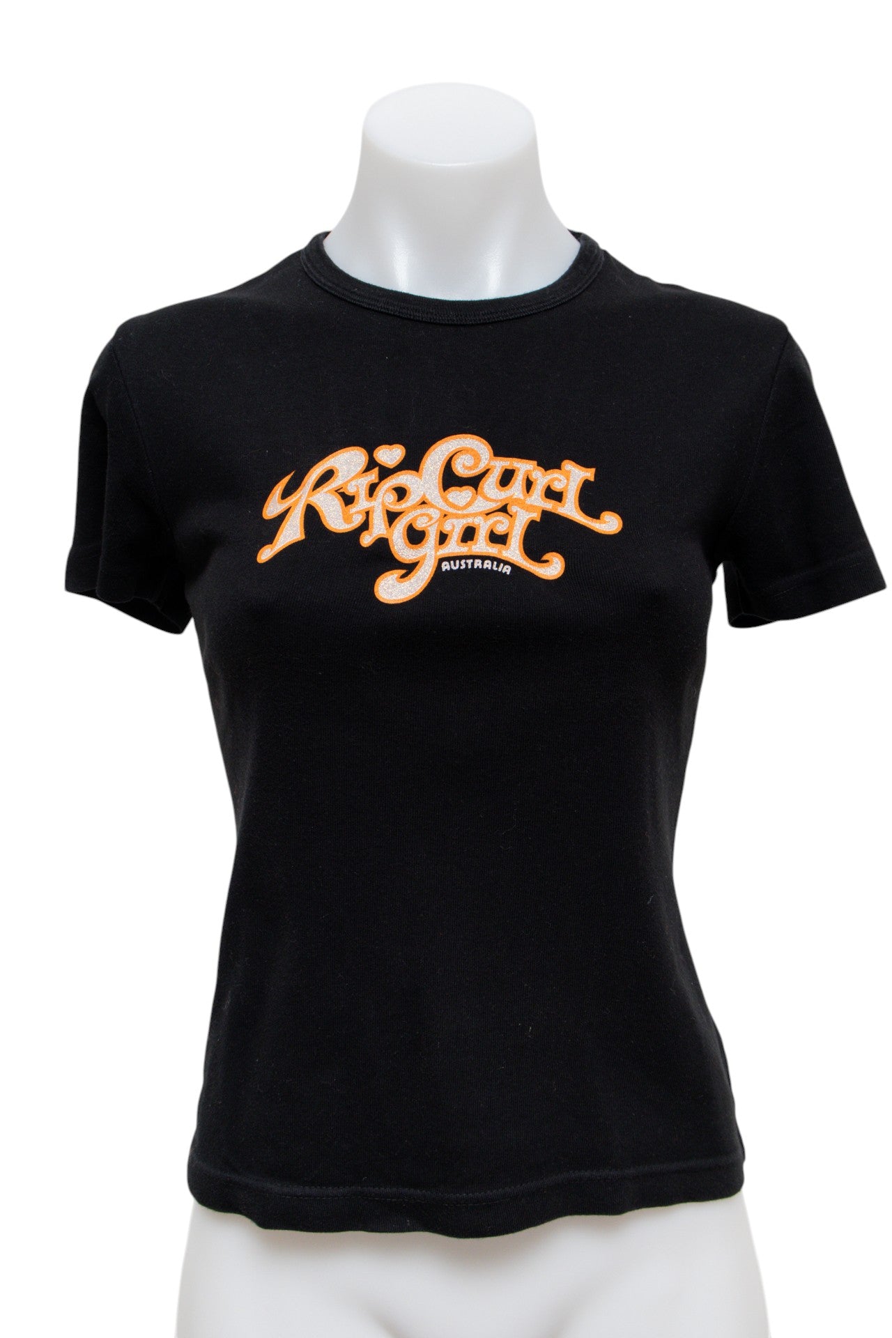 #125 Rip Curl T-shirt Black | c. 185 | Size 8