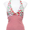 #020 Halter Top Red | c. 207 | Size 8