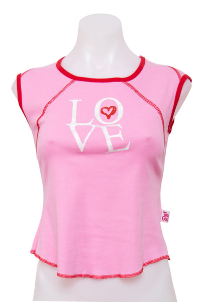 #074 Deadstock Top Girl T-shirt Pink | c. | Size 10