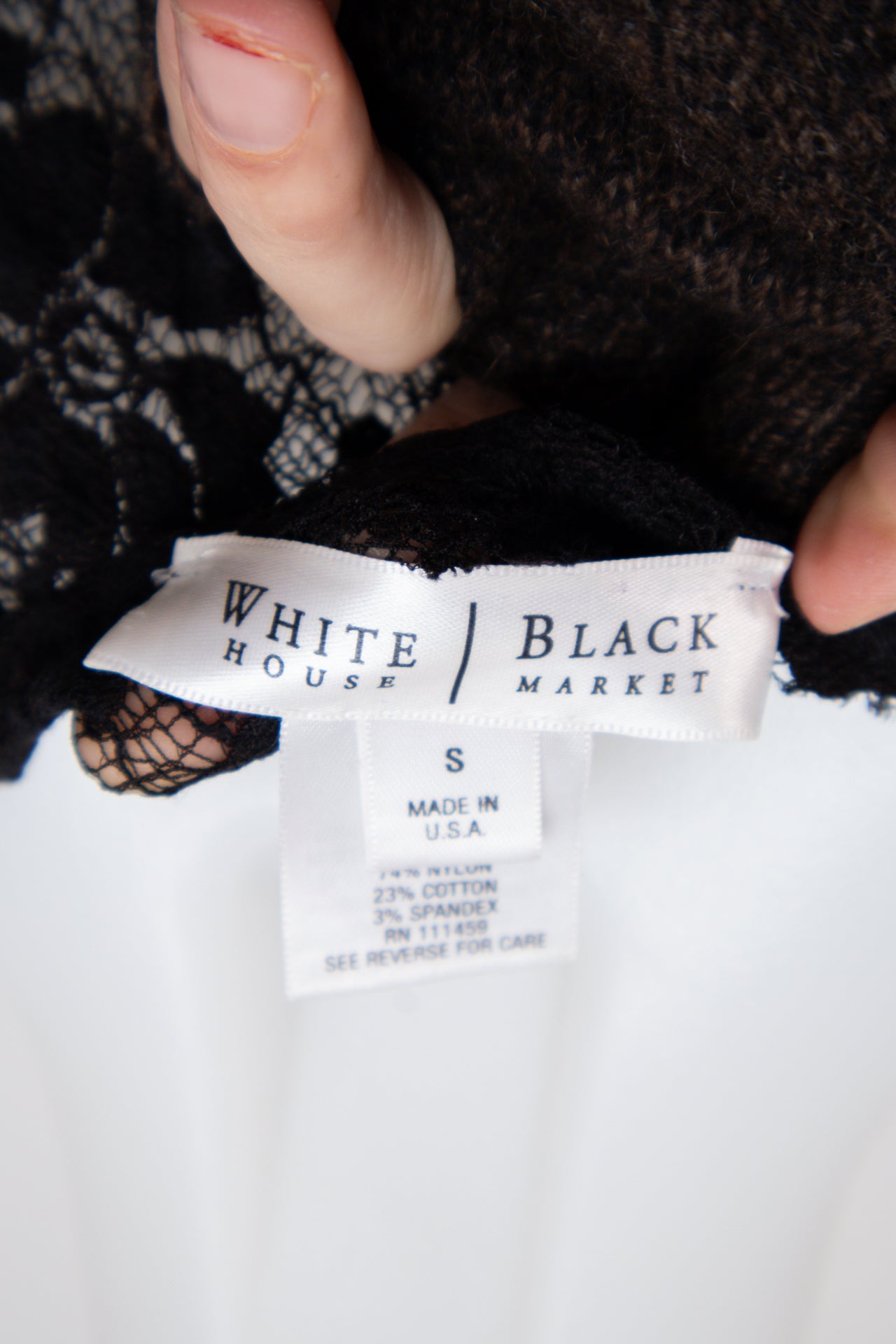 #035 White House Black Market Camisole Top Black | c. 201 | Size 8