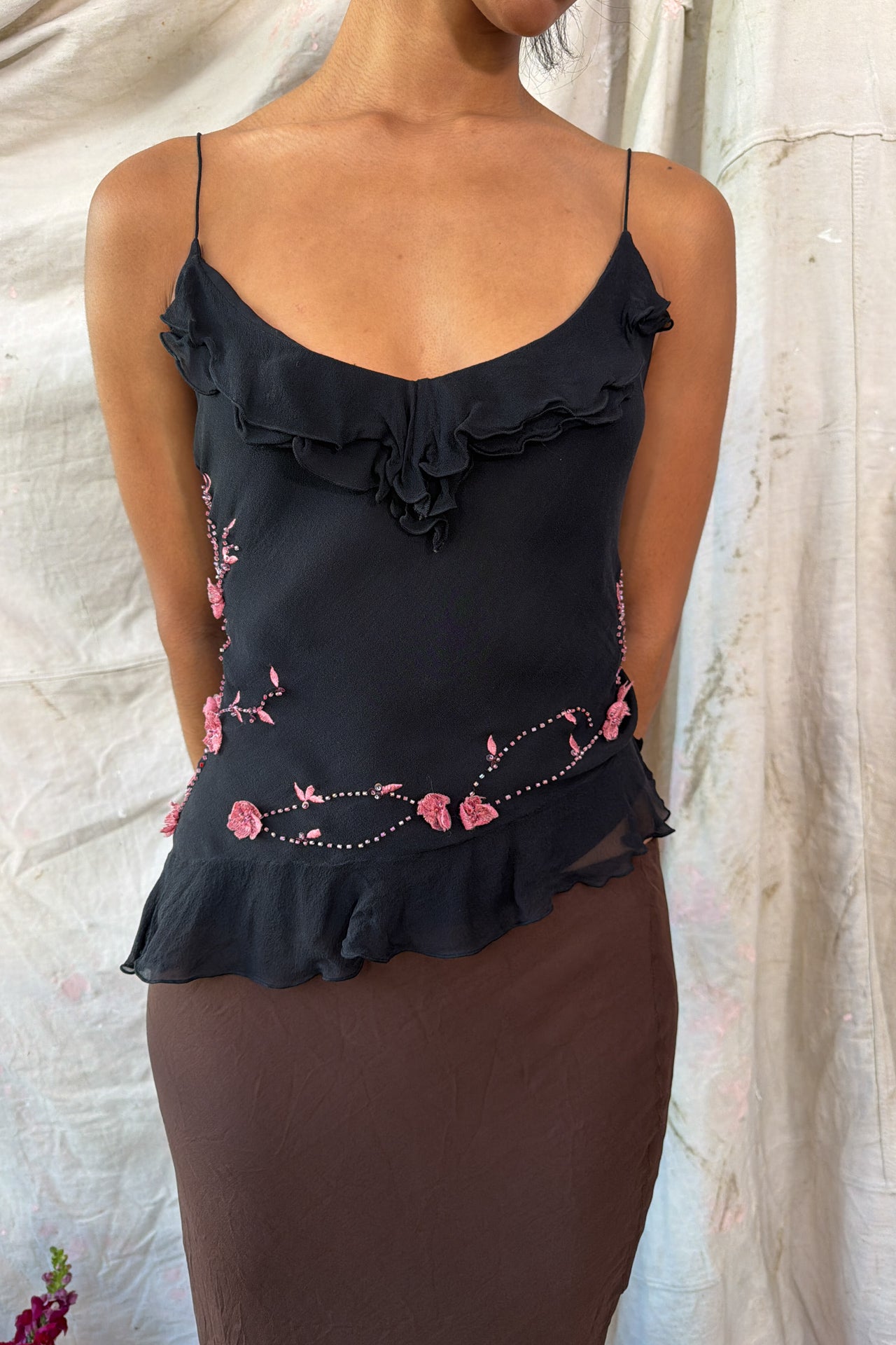 #158 I. C. E. Cami Black | c. 213 | Size 12