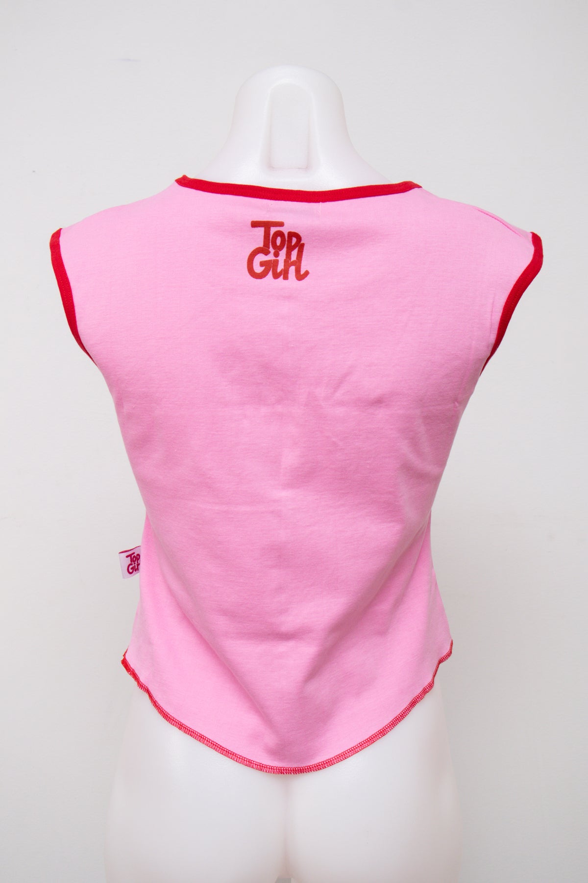 #074 Deadstock Top Girl T-shirt Pink | c. | Size 10