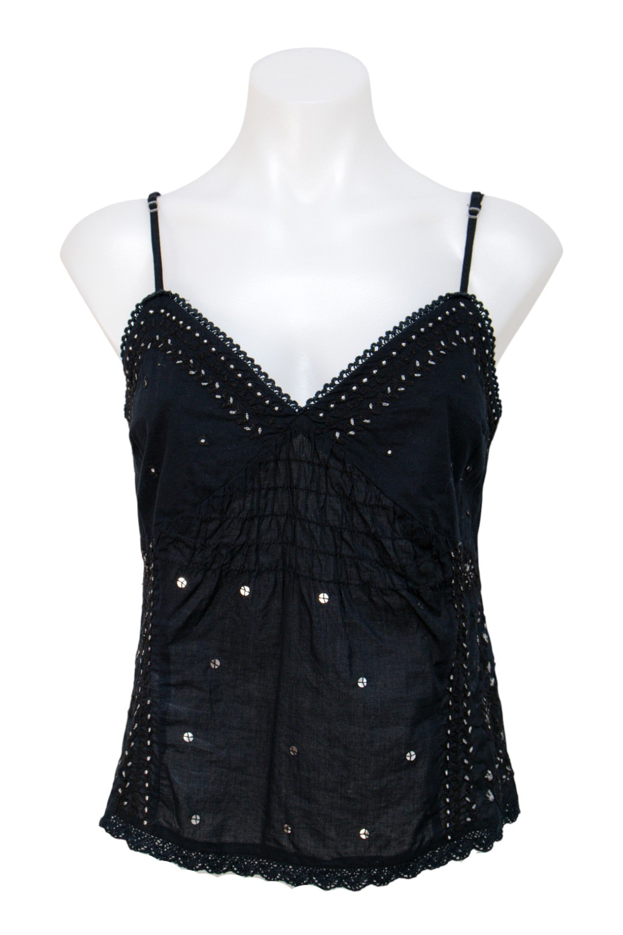 #030 Heart Moon Star Cami Top Black | c. 199 | Size 10