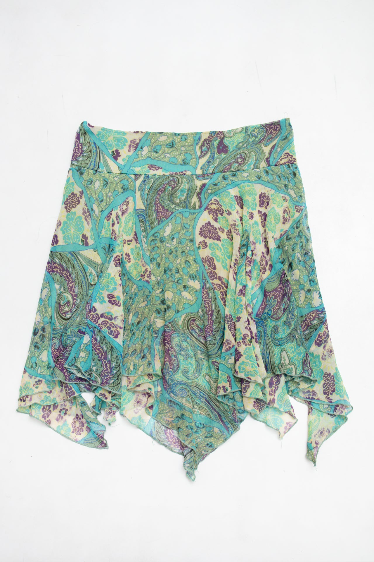 #116 Valleygirl Long Skirt Green | c. 213 | Size 10