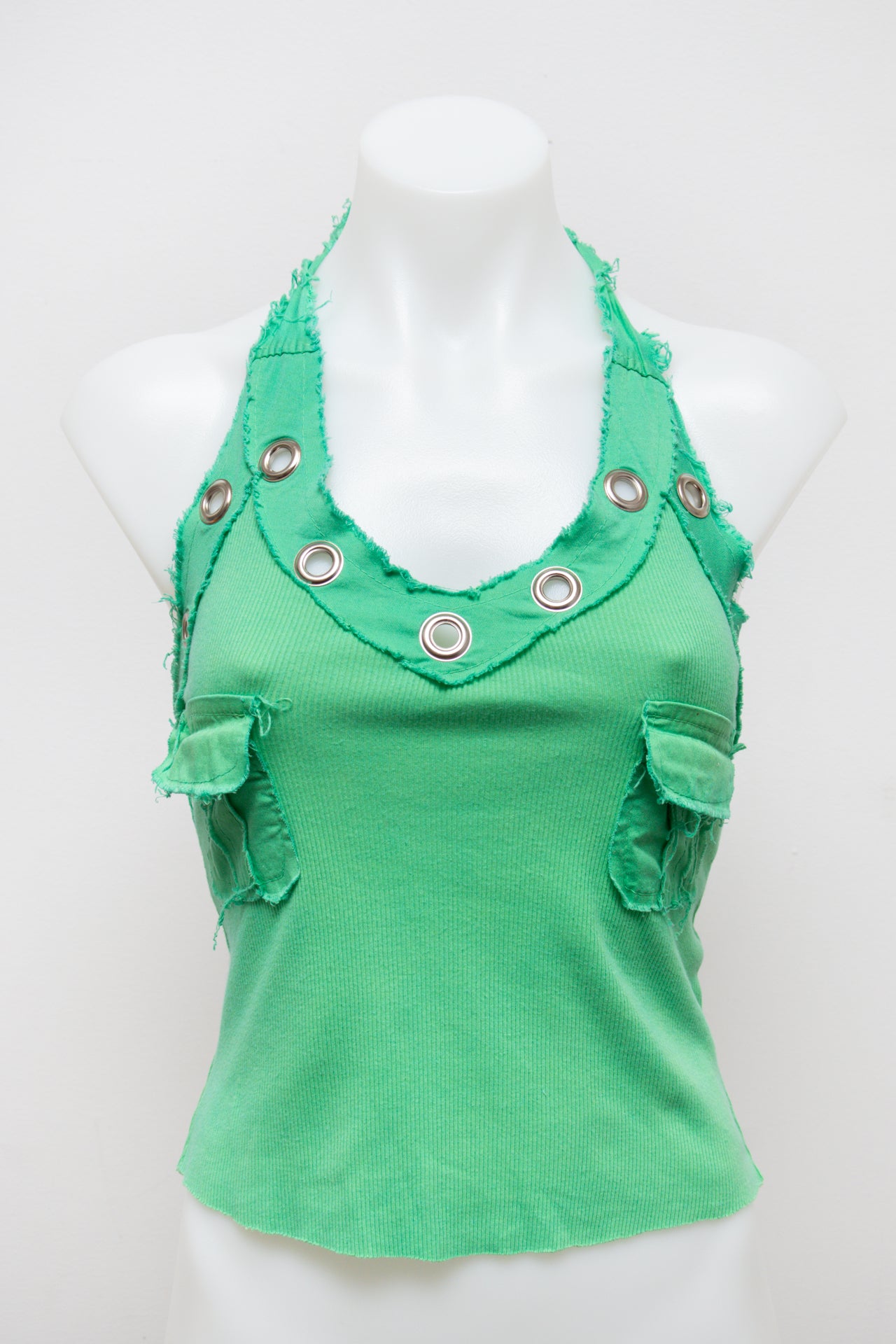 #143 Halter Top Green | c. | Size 8