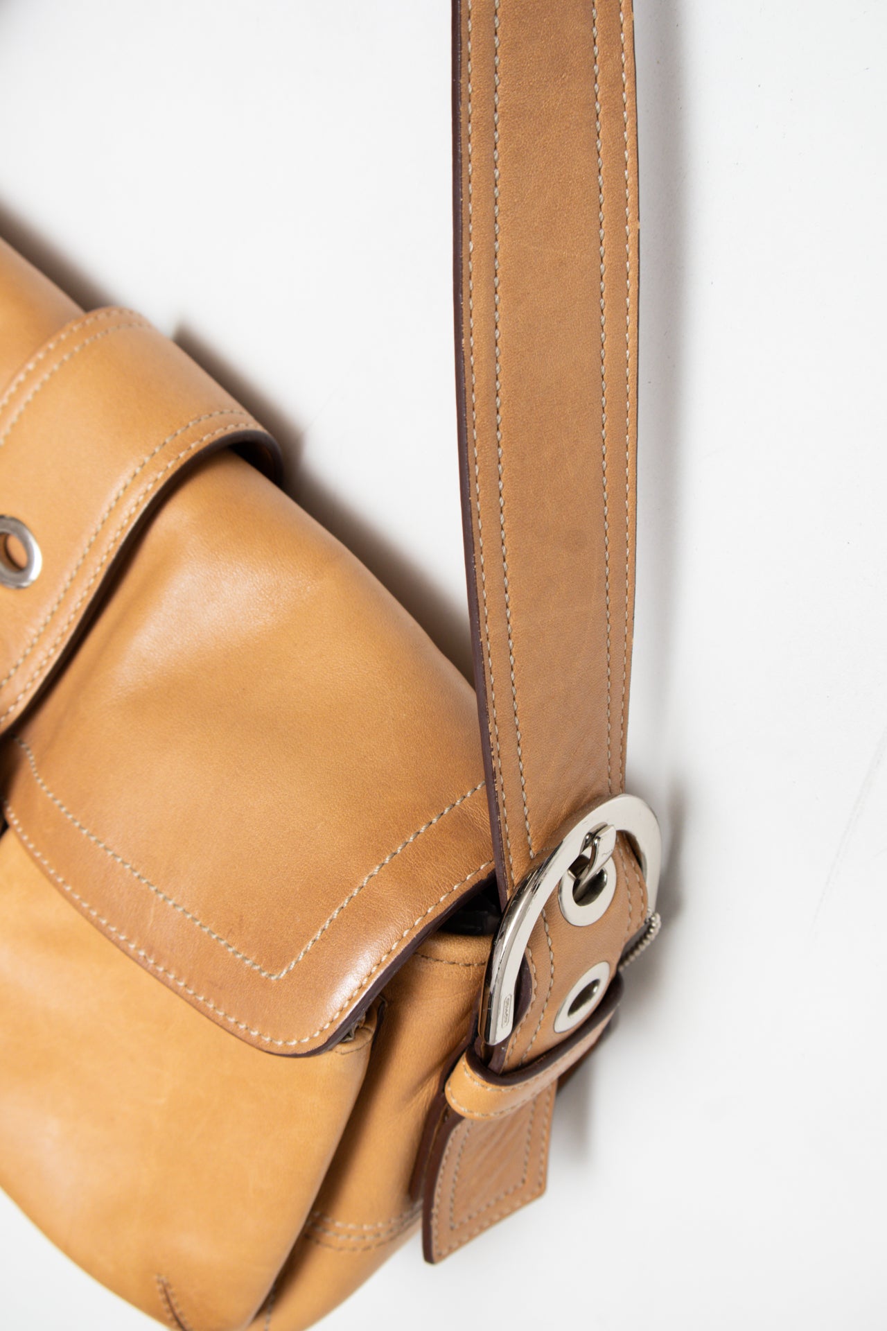 #161 Coach Shoulder Bag Brown | c. 187 | Size