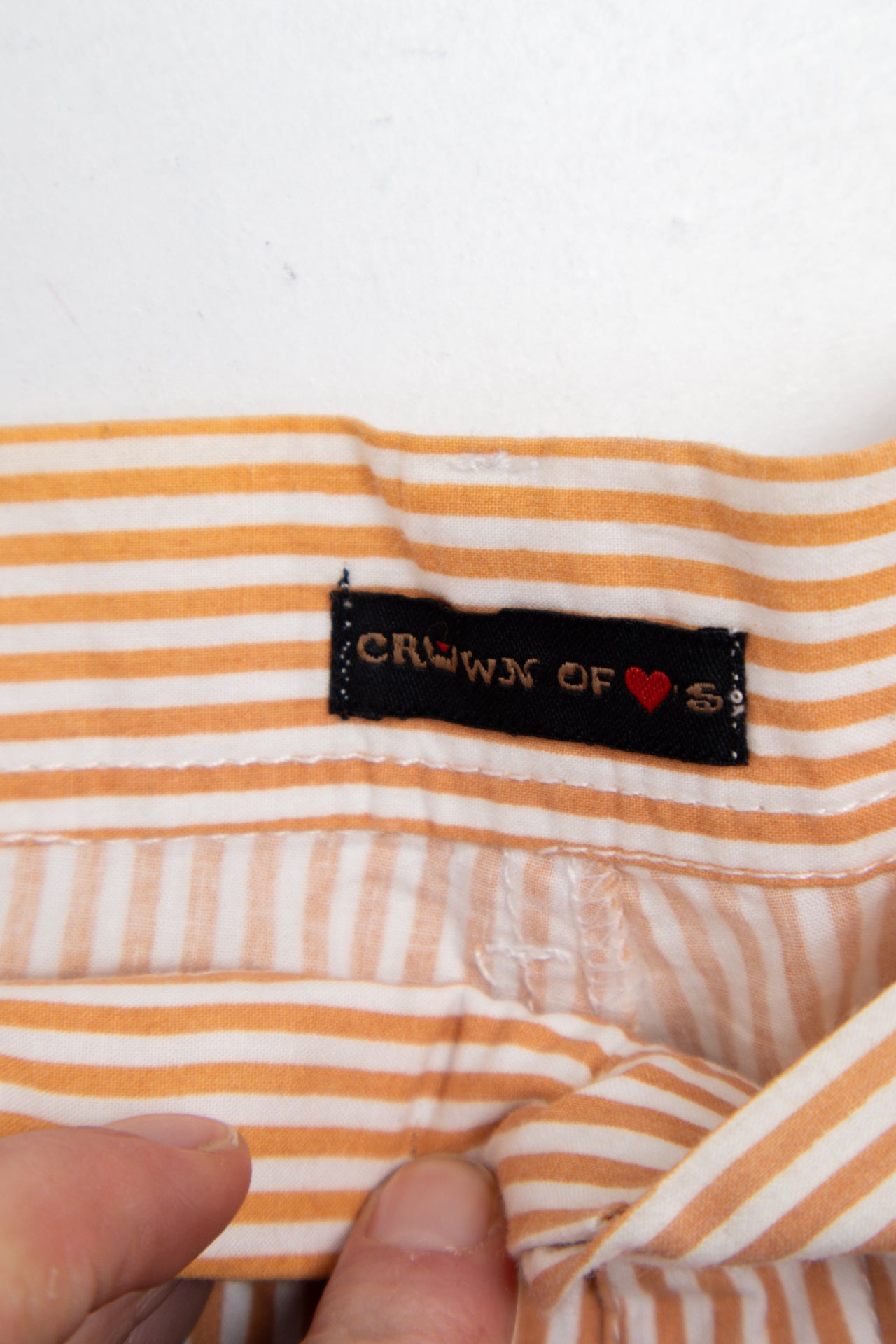 #156 Crowns Of Hearts Shorts Orange | c. 207 | Size 8