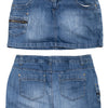 #184 Insider Denim Mini Skirt Blue | c. 191 | Size 8