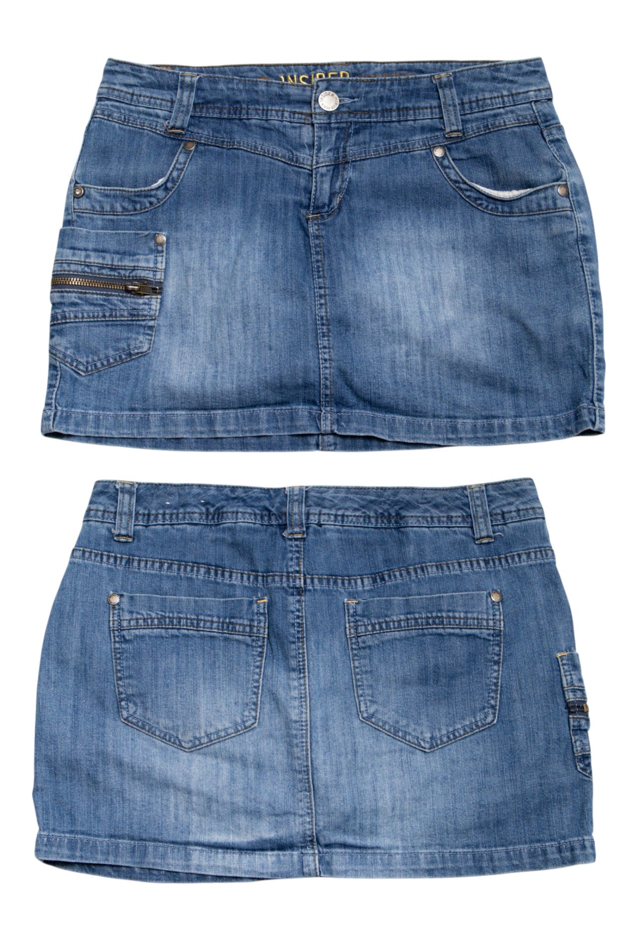 #184 Insider Denim Mini Skirt Blue | c. 191 | Size 8