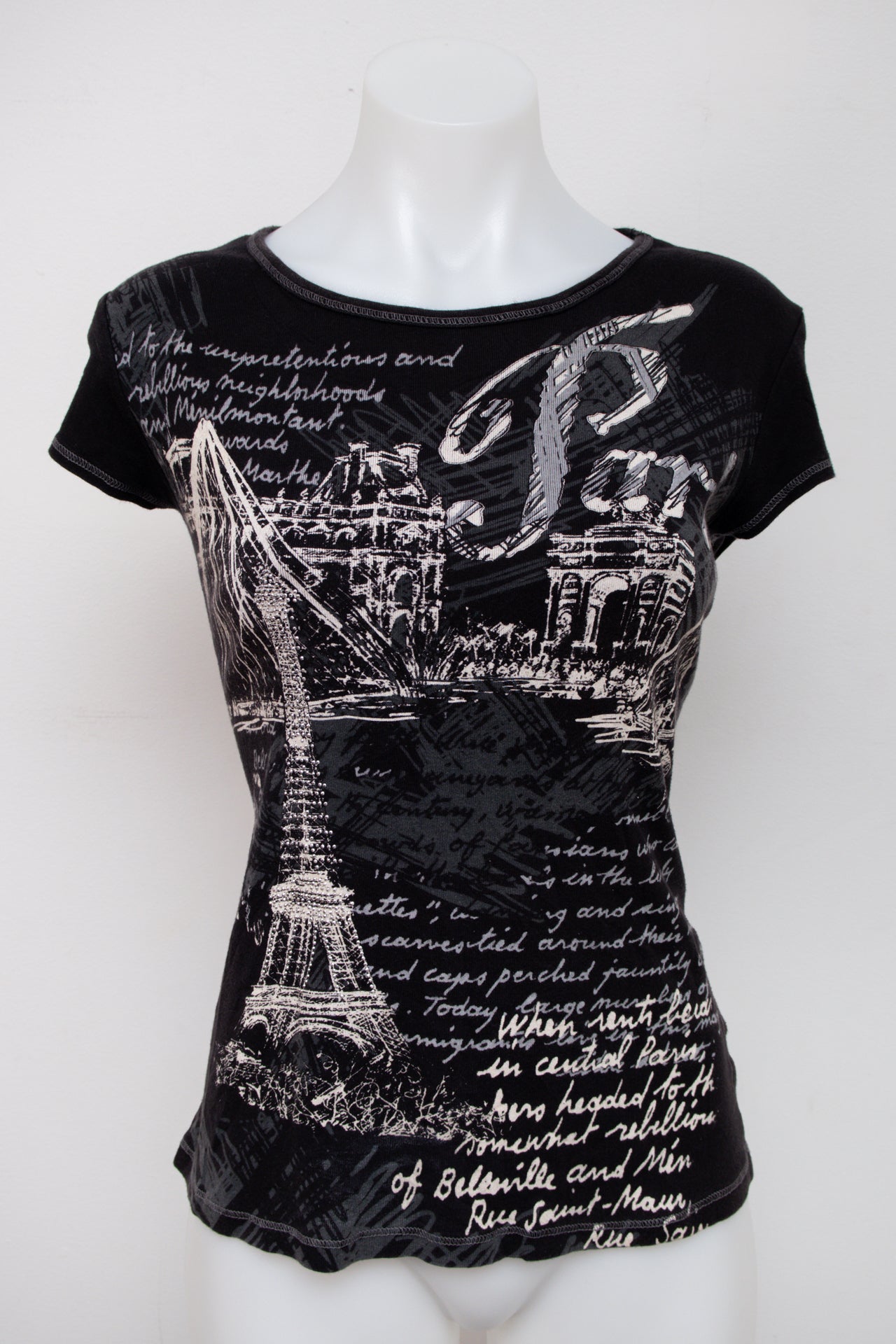 #62 Blue Canyo T-shirt Black | c. 195 | Size 10