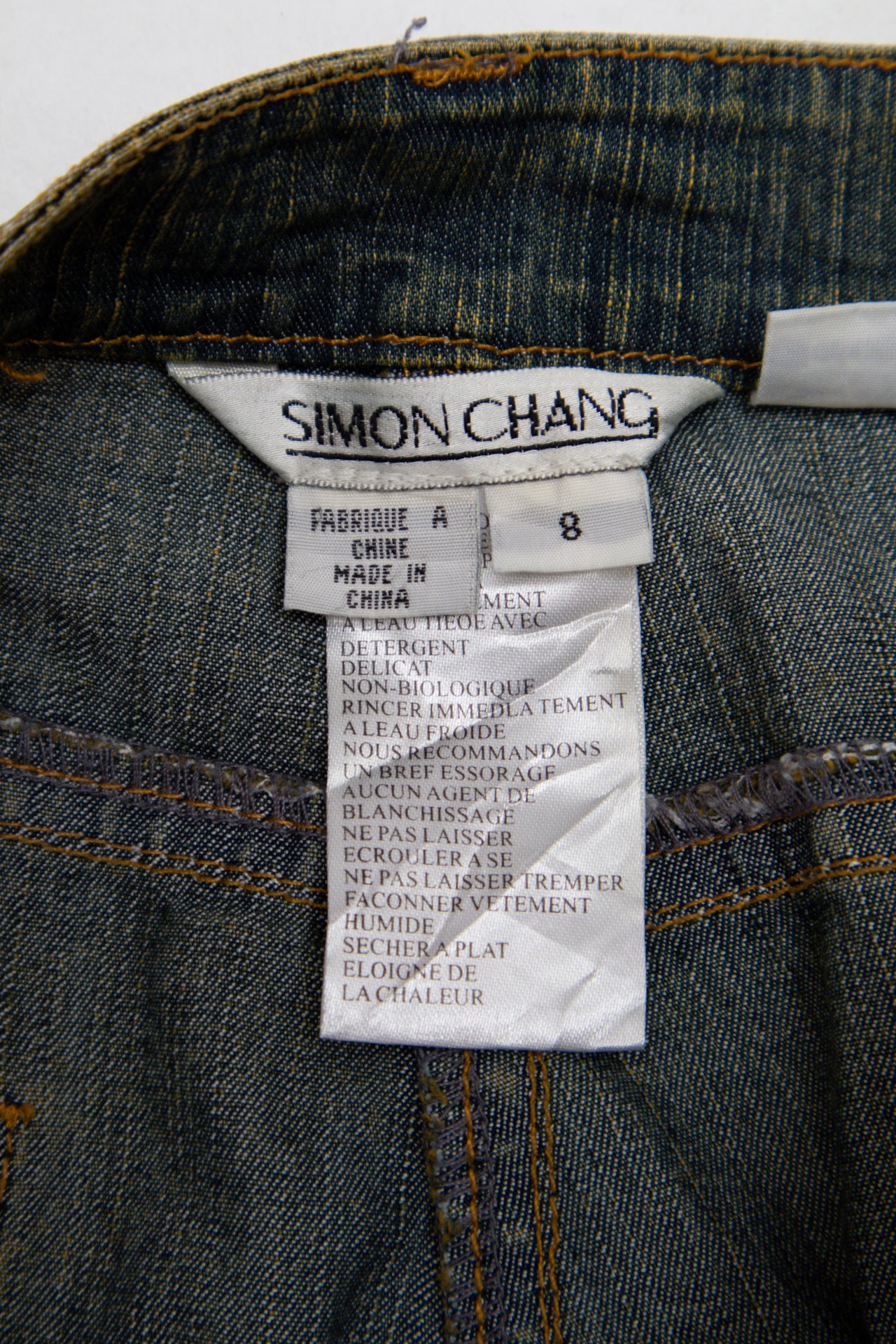 #001 Simon Chang Jeans Blue | c. 206 | Size 10