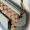 #147 Coach Shoulder Bag Blue | c. 184 | Size