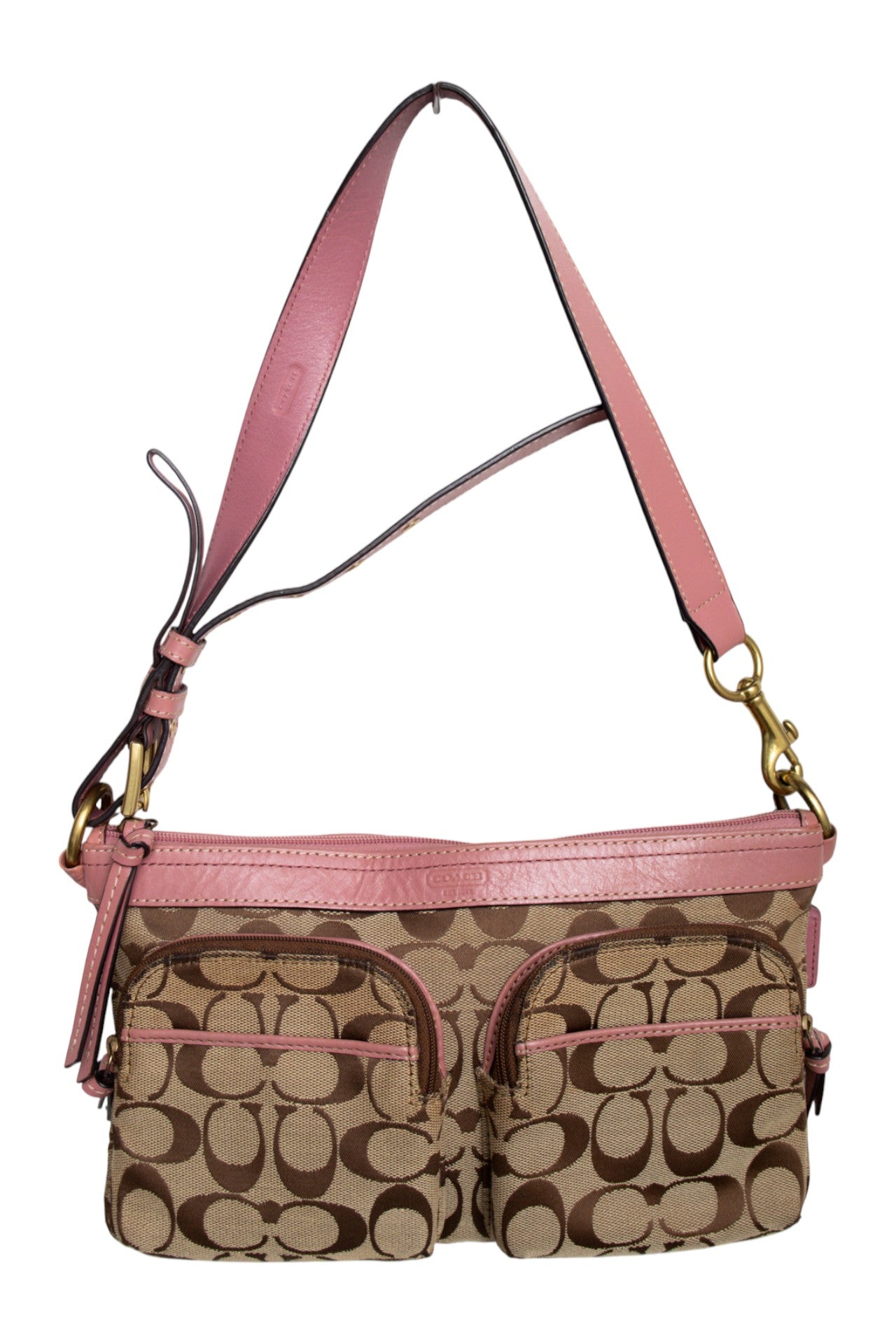 #184 BLCoach Shoulder Bag Pink | c. 178 | Size