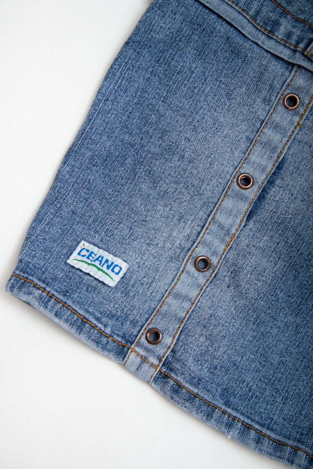 #118 Ceanco Denim Mini Skirt Blue | c. 178 | Size 8