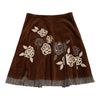 #164 Basil & Maude Skirt Brown | c. 197 | Size 14