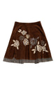 #164 Basil & Maude Skirt Brown | c. 197 | Size 14