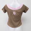 #043 Jennyfer T-shirt Brown | c. 204 | Size 10