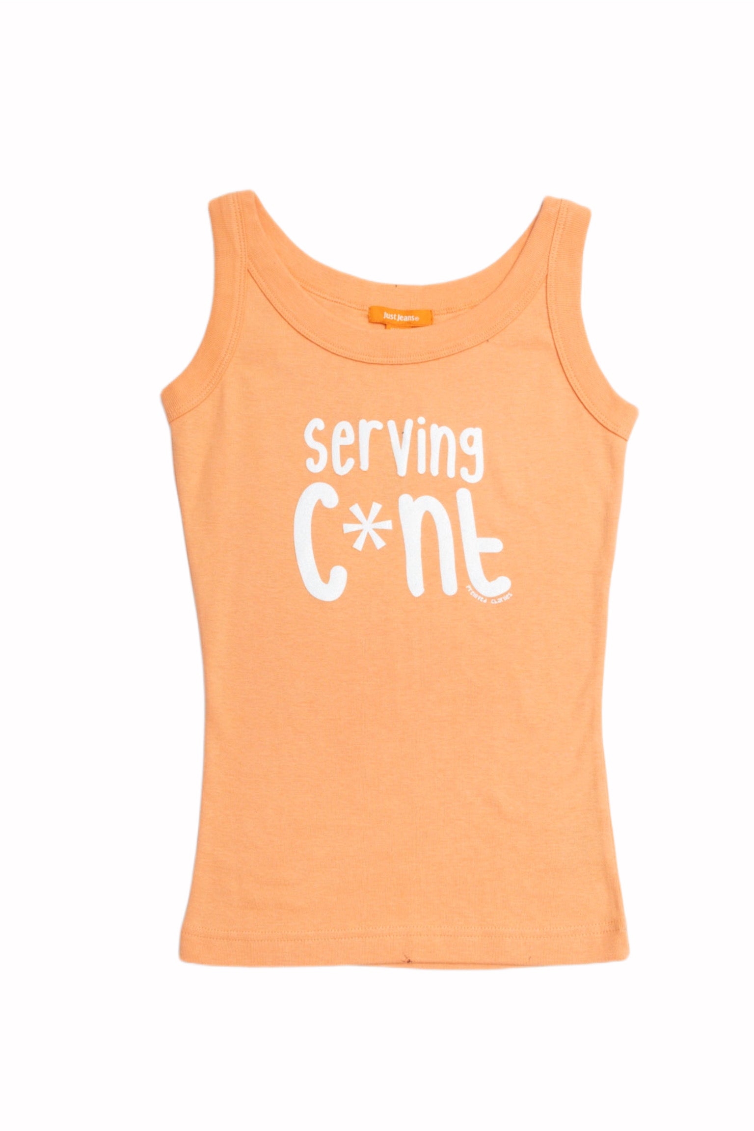 #03 Serving C*nt Orange Tank | Size 6