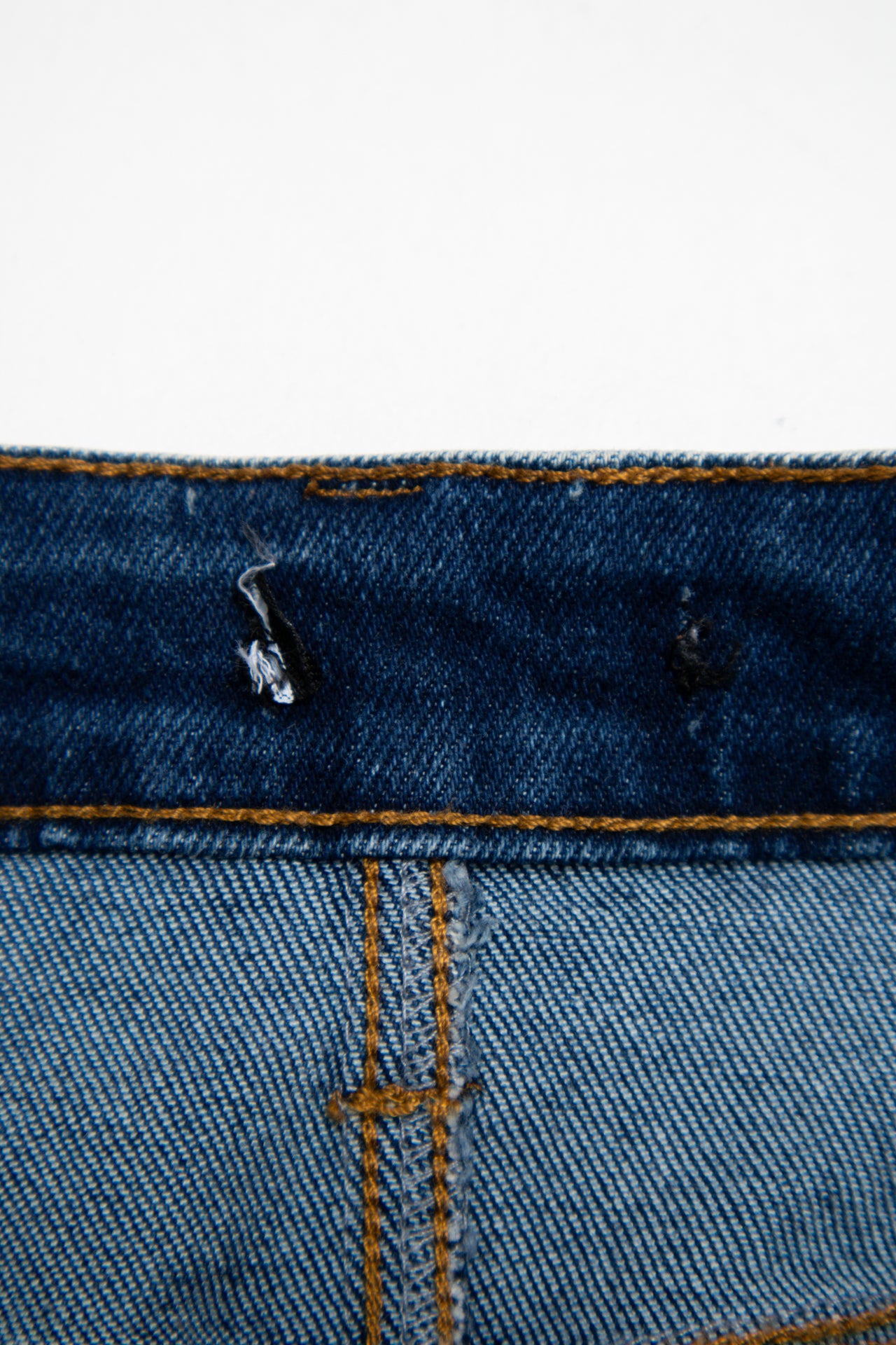 #057 Denim Mini Skirt Blue | c. 204 | Size 12