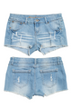 #172 Blue Asphalt Denim Shorts Blue | c. 203 | Size 8