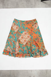 #118 Chaps Long Skirt Blue | c. 213 | Size 12/14