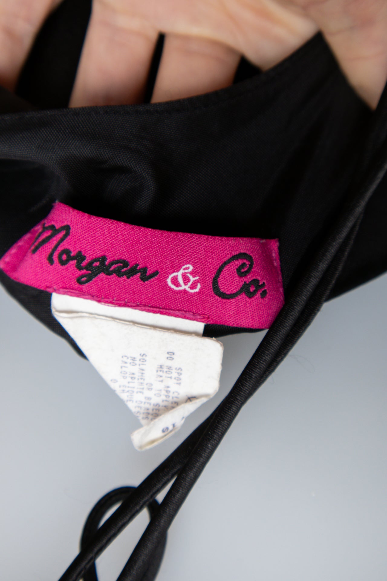 #105 Morgan & Co. Dress Black | c. 193 | Size 12