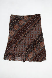 #092 Nine & Co. By Nine West Long Skirt Brown | c. 213 | Size 10