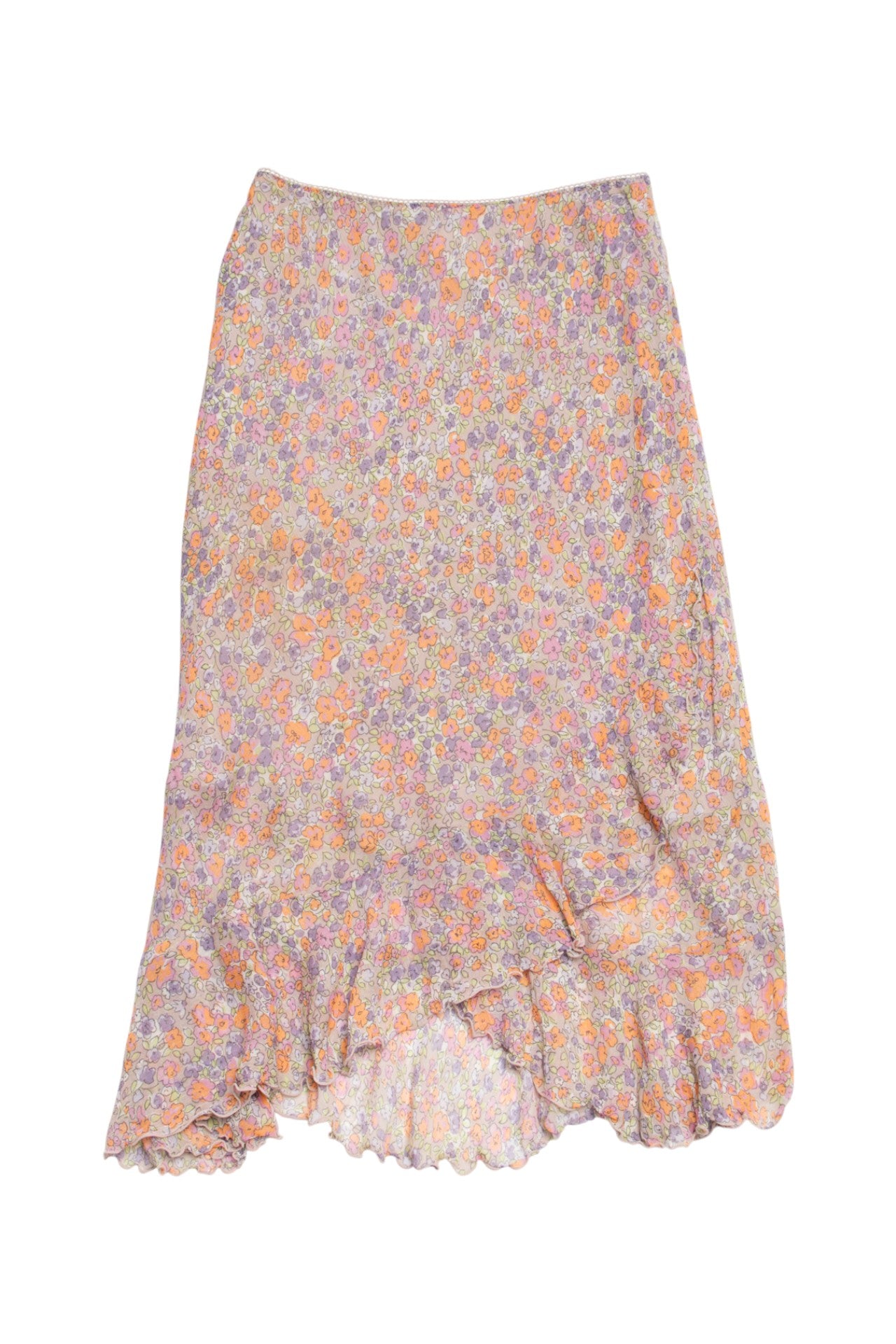 #115 Casual Corner Long Skirt Pink | c. 213 | Size 6