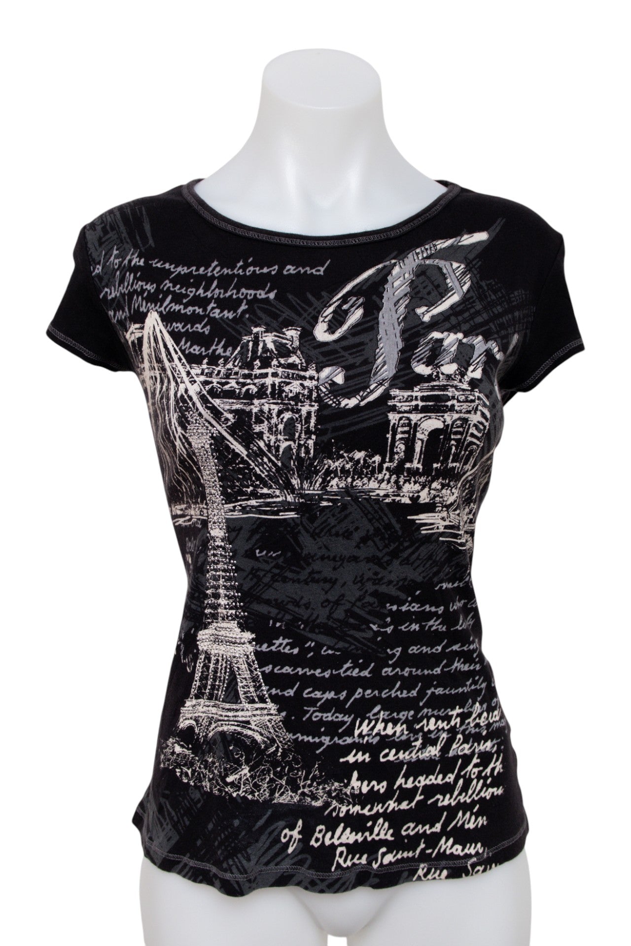 #62 Blue Canyo T-shirt Black | c. 195 | Size 10