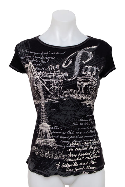 #62 Blue Canyo T-shirt Black | c. 195 | Size 10