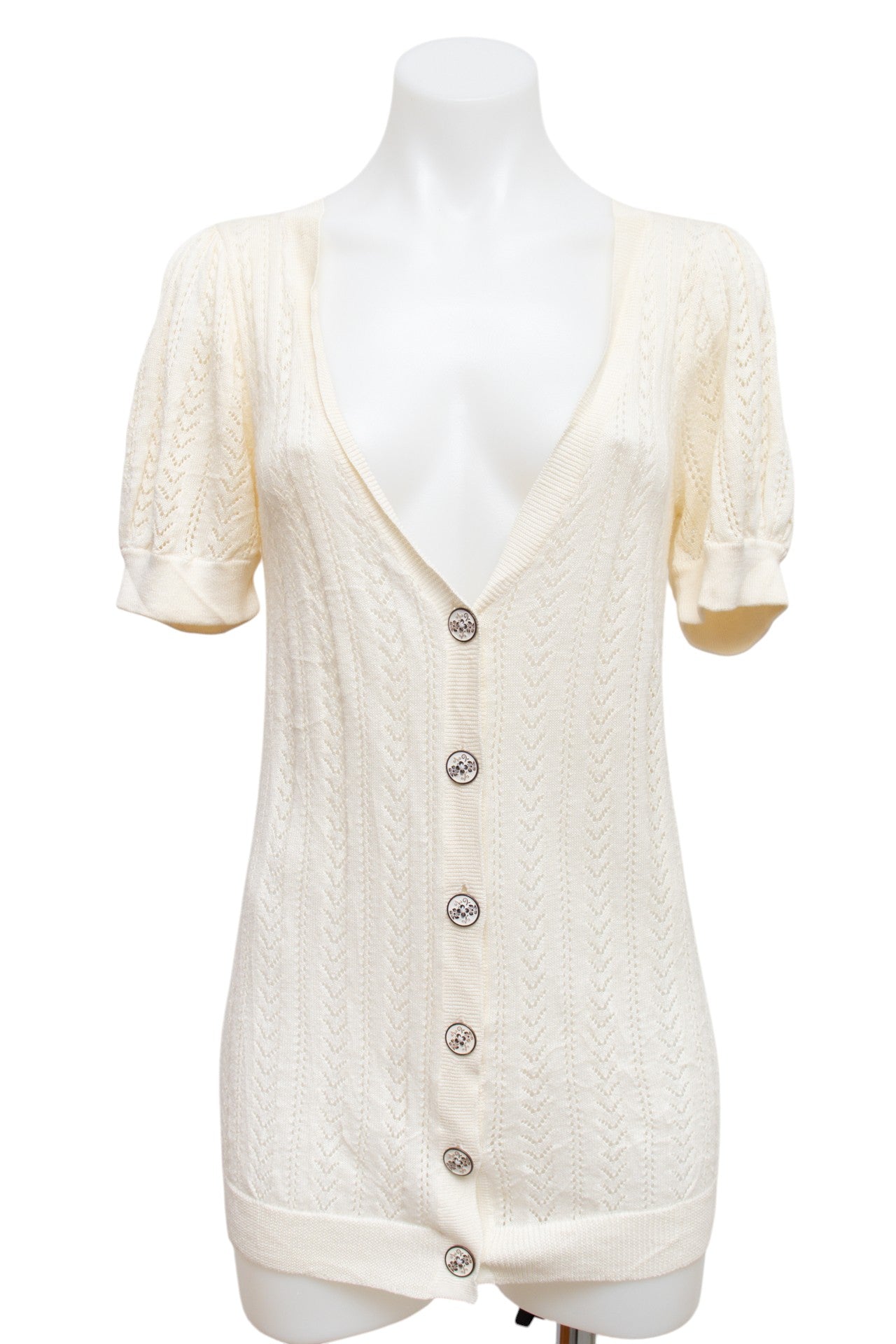 #36 Juicy Couture Juicy Couture White Cardi | c. 194 | Size 12
