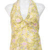 #042 Silk Halter Top Yellow | c. 199 | Size 8