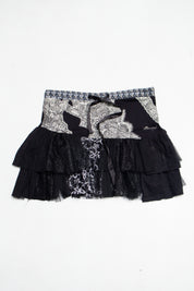 #130 Desigual Mini Skirt Black | c. 210 | Size 8