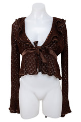#110 Banana Republic Long Sleeve Brown | c. 208 | Size 12