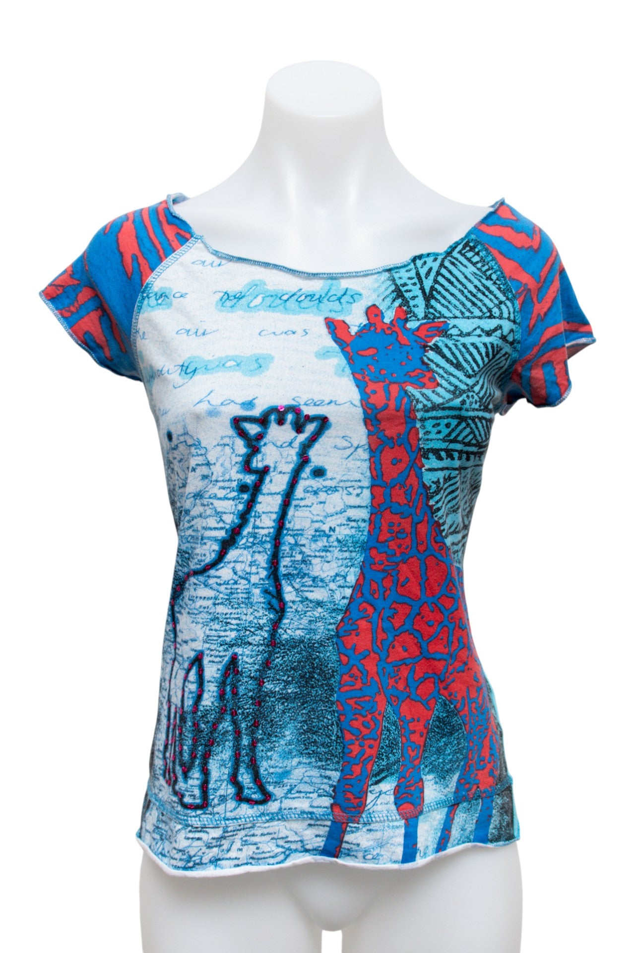#09 Vero Moda T-shirt Blue | c. 192 | Size 8