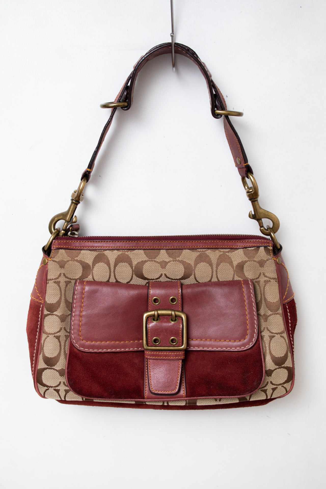 #212 Coach Shoulder Bag Brown | c. | Size