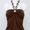 #058 Sam & Max Halter Top Brown | c. 200 | Size 8