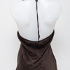 #07 Ann Taylor Silk Halter Brown | c. 196 | Size 6