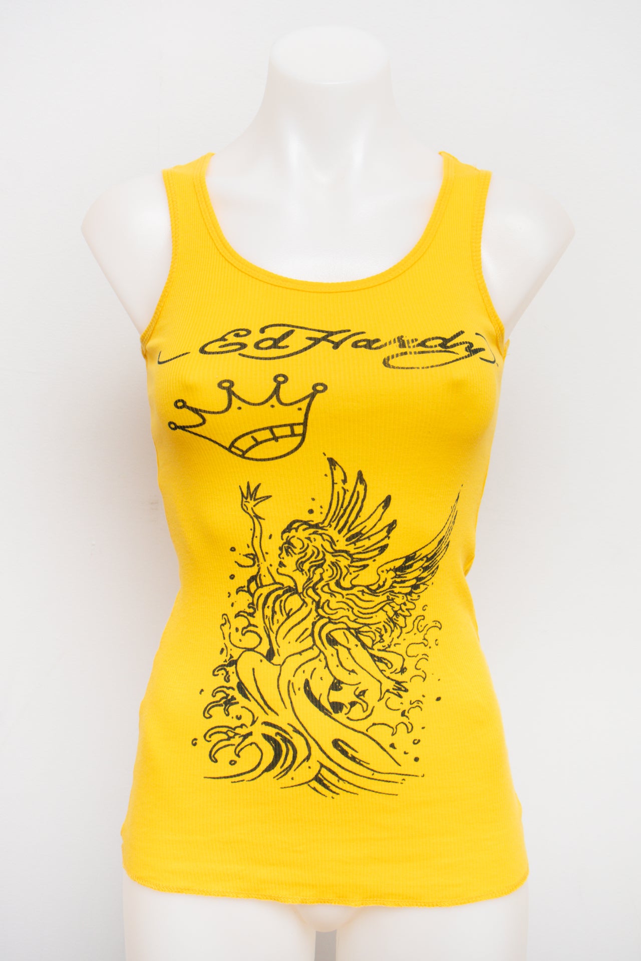 #50 Ed Hardy By Christian Audigier Tank Top Yellow | c. 193 | Size