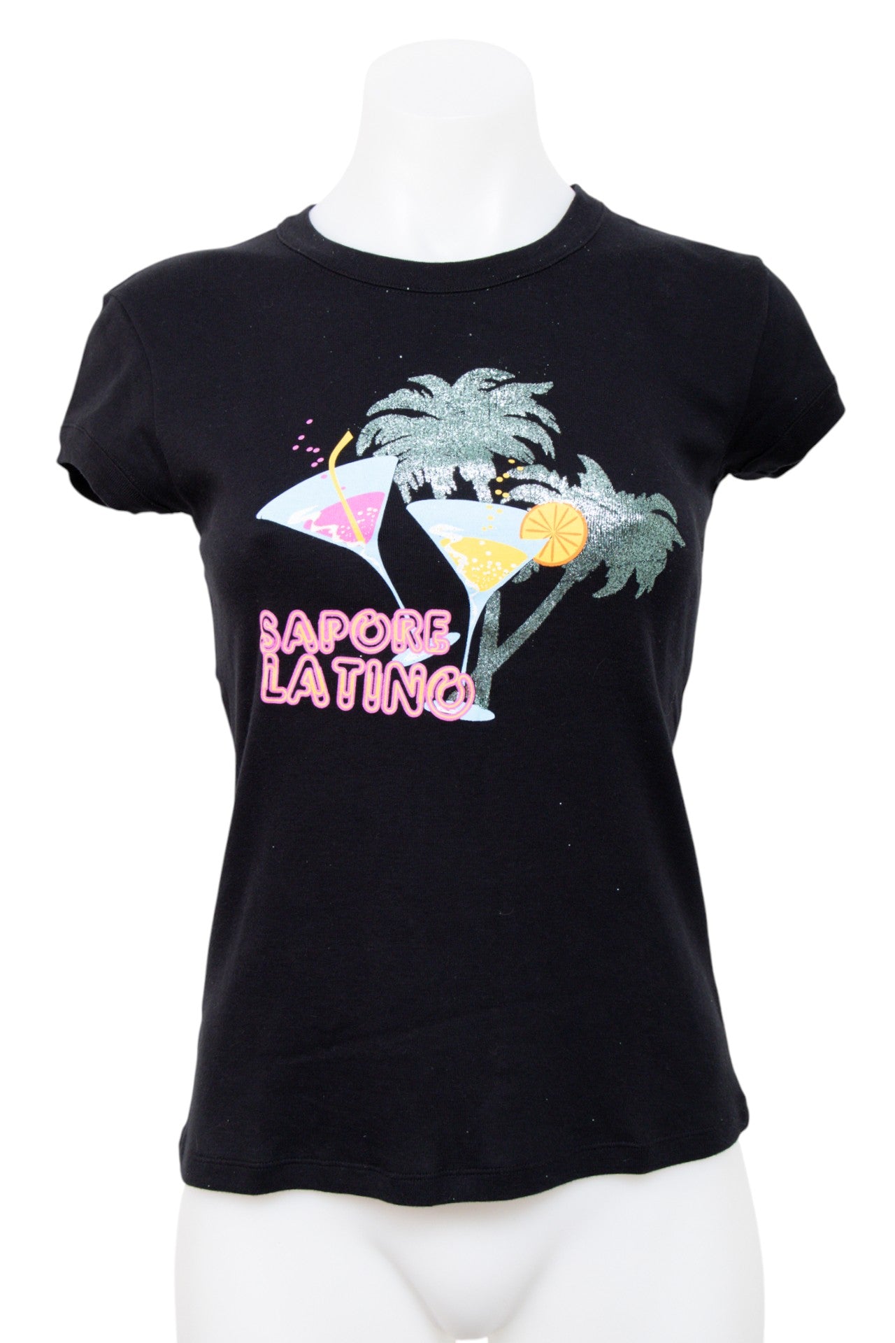 # United Colors Of Benetton T-shirt Black | c. 206 | Size 8