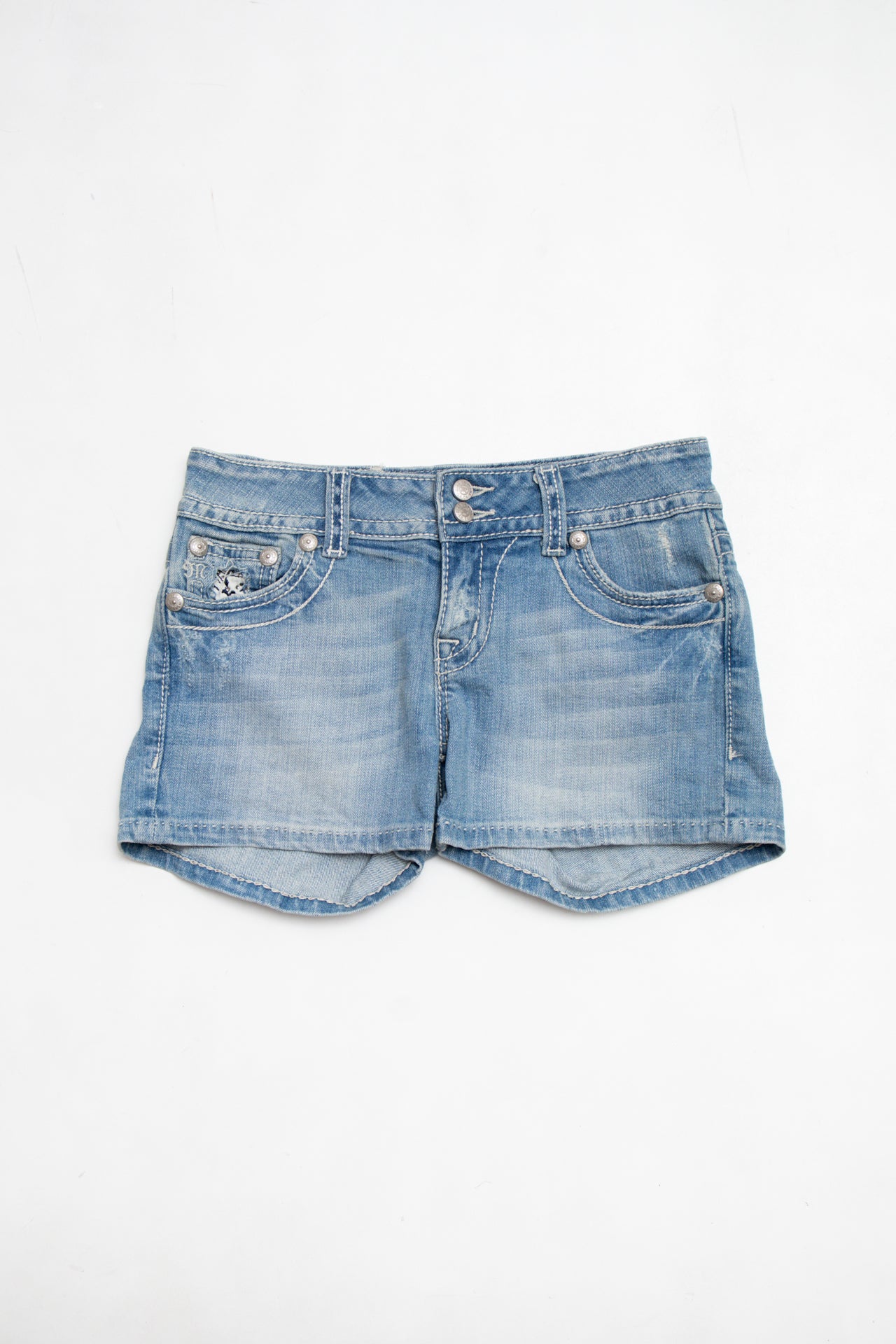 #070 Miss Me Booty Short Blue | c. 213 | Size 6