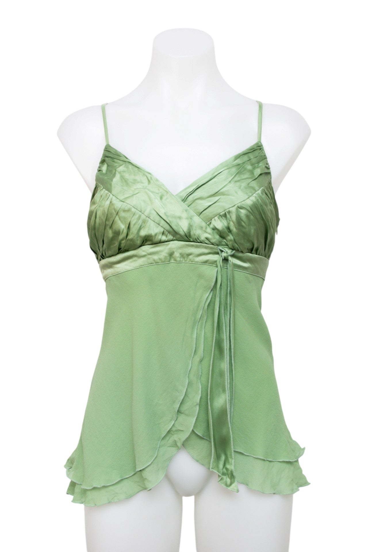 #015 Bebe Cami Green | c. 212 | Size 12