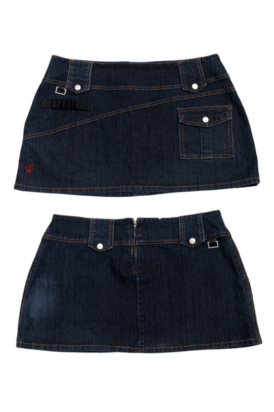 #205 Angela Mini Skirt Blue | c. 199 | Size 12