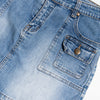 #140 Valleygirl Mini Skirt Blue | c. 190 | Size 8