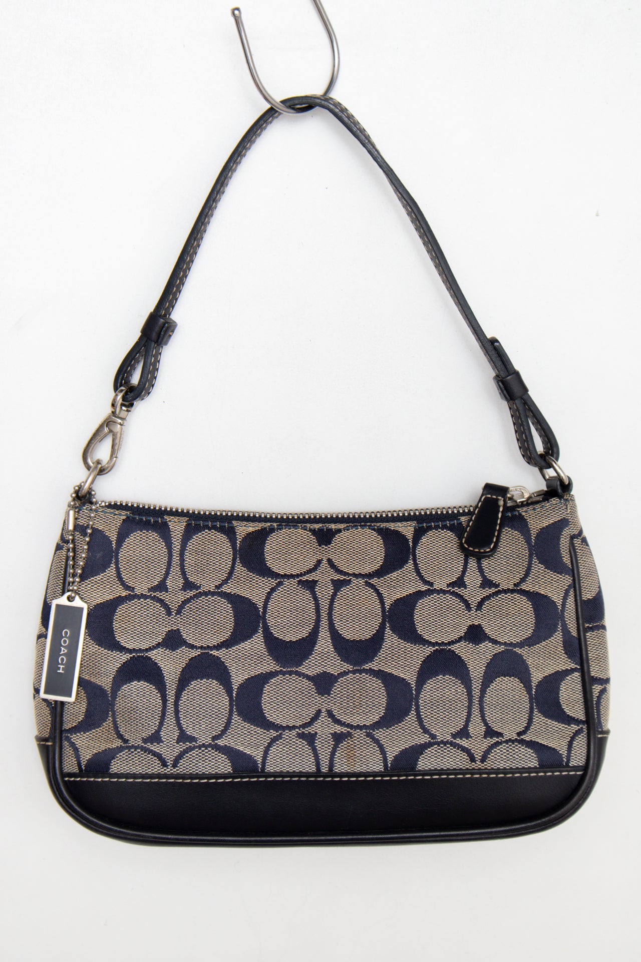 #166 Coach Shoulder Bag Blue | c. 187 | Size