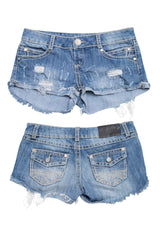 #186 Almost Famous Booty Short Blue | c. 209 | Size 8